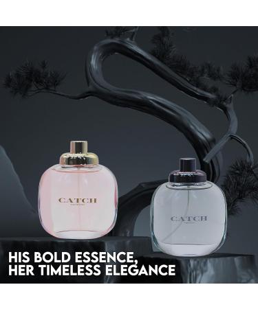 Catch Couple Set Perfume for Women/Men Eau De Parfum - Amber Floral Jasmine Bourbon Vanilla & Woods Oriental-Floral Women/Men Cologne with a Modern Twist Elegant 100ml Bottle for Best Gift - Buy Online on GoSupps.com