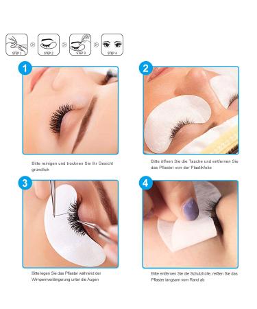 50 Pairs Eye Pads for Eyelash Extensions & Tinting - Premium Quality International Shipping - Buy Online on GoSupps.com