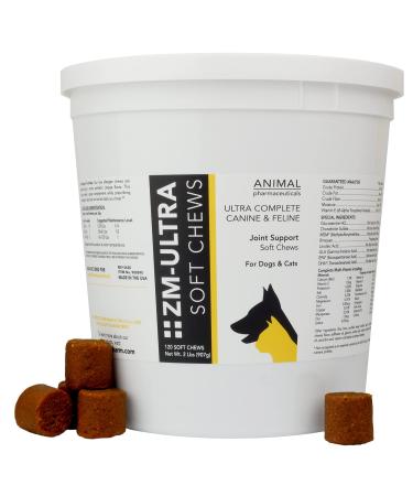 Animal Pharmaceuticals ZM-Ultra Complete Joint Support Soft Chews - Glucosamine Chondroitin for Dogs & Cats - Hip and Joint Health & Mobility Support Supplement - 120 ct - Buy Online on GoSupps.com