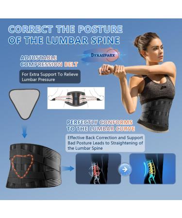 Buy Back Braces for Lower Back Pain Relief - 7 Stays & Breathable Support Belt for Men/Women - Anti-Skid Lumbar Support for Sciatica (M) | International Shipping Available - Buy Online on GoSupps.com
