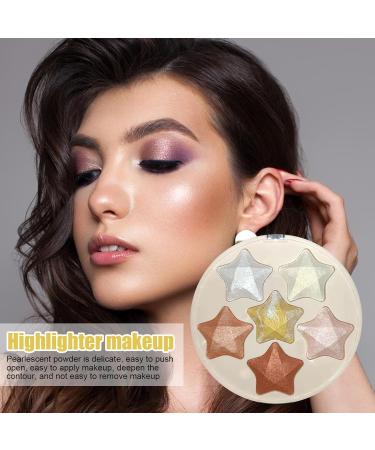 Cheek Highlighter - Waterproof Long-lasting Glitter Highlighter Contouring Highlighting Powder for Shopping Dating Traveling Home Working Gathering Xiaguang 01 - Buy Online on GoSupps.com