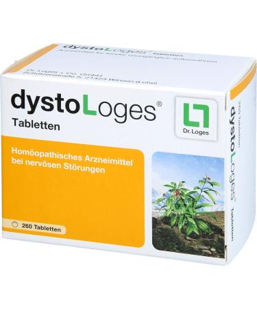 dystoLoges - Homeopathic Medicine for Nervous Disorders - 260 Tablets | International Shipping Available - Buy Online on GoSupps.com