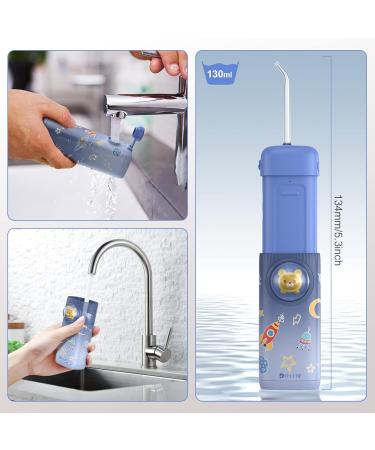 Water Flosser for Kids - Portable Cordless Oral Care for Teeth & Gums - Ideal for Braces - Blue - Buy Online on GoSupps.com