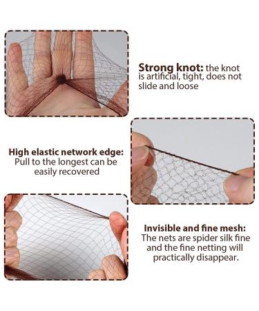 50PCS Brown Invisible Elastic Edge Mesh Bun Hair Nets for Ballet Dance - Buy Online on GoSupps.com
