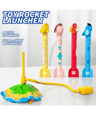 Buy Rocket Launcher Toys for Kids - Foam Dinosaur Set for Girls Ages 2-7 | Perfect Birthday Gift Idea | 4-Piece Toy Collection - Buy Online on GoSupps.com