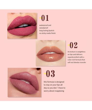  tongfeng Non-stick lipsticks lightly scented Velvet Lip Gloss | Working Students Lipstick with multiple colors for home shopping Tongfeng - Buy Online on GoSupps.com