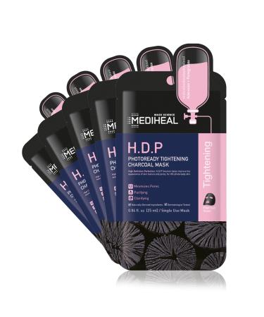 Mediheal H.D.P Photoready Tightening Charcoal Beauty Mask 5 Sheets 0.84 fl oz (25 ml) Each
