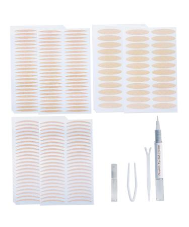 480PCS Eyelid Tape 3-Styles Invisible Eyelid Lifter Strips Waterperoof Sweatproof Eye Lid Lifters Long-Lasting Eyelid Tape for Droopy Eyes