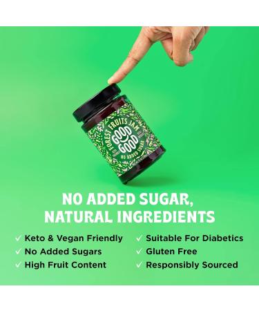 GOOD GOOD Sweet Forest Fruit Jam - Keto Friendly - Low Calorie Without Added Sugars - Vegan - Gluten Free - Preserves - 330g x4 - Buy Online on GoSupps.com