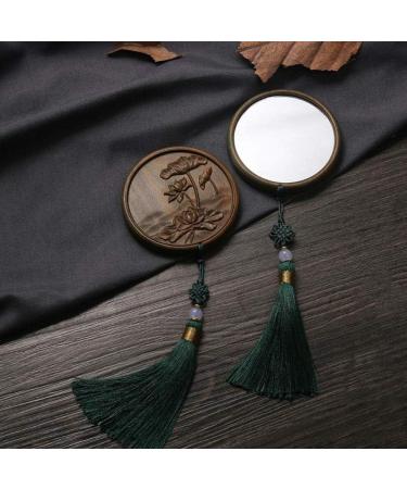 Hanyzcin Portable Pocket Mirror - Antique Round Mini Compact Makeup Mirror for Girls - Foldable & Stylish - Buy Online on GoSupps.com