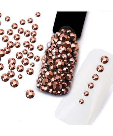 2320Pcs Molisaka Rose Gold Rhinestones for Nails â€“ Sparkling Glass Nail Gems & Bling Art Accessories - Buy Online on GoSupps.com