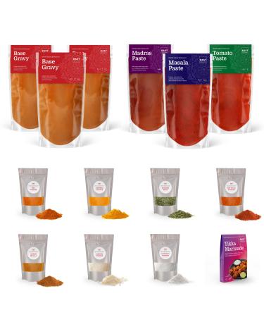 Cook Curry at Home Bundle | All the Pastes Base Gravy & Spices to Cook Restaurant Style Food at Home | Perfect for Cooking British Indian Restaurant (BIR) Style Recipe Curries at Home | East At Home