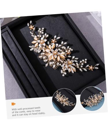 SKISUNO Headgear Wedding Hair Accessories for Brides Wedding Hair Comb Bridal Flower Hair Comb Bridal Headpieces Wedding Bridal Hair Comb Bride Headdress Bride Hair Comb Bridal Hair Decor - Buy Online on GoSupps.com
