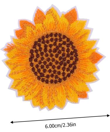 Operitacx 30 pcs Cloth Durable Sunflower Delicate Elegant Unique Embroidery Clothes Practical Creative Flower Yellowx3pcs 6X6cmx3pcs - Buy Online on GoSupps.com
