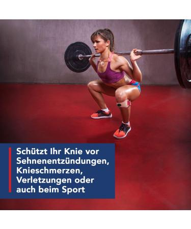 Patella Tendon Bandage - Adjustable Knee Support for Meniscus & Tendonitis | Designed by Doctors - Pink Single Pack - Buy Online on GoSupps.com