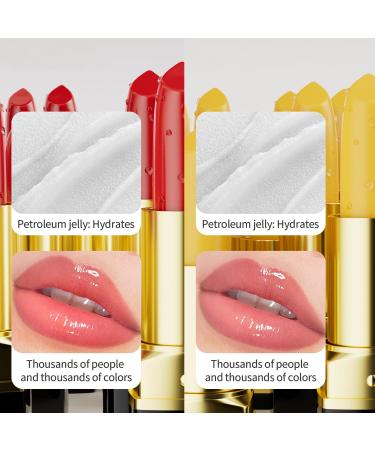 Color Changing Lipstick 2 Pack | Tinted PH Lip Balm | Long Lasting Moisturizing & Waterproof Lip Magic - Buy Online on GoSupps.com