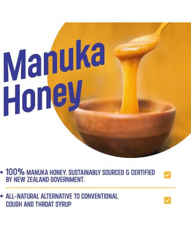 ManukaGuard Cough & Throat Syrup Medical Grade Manuka Honey MGO 600-4 Fl Oz Adult - Buy Online on GoSupps.com