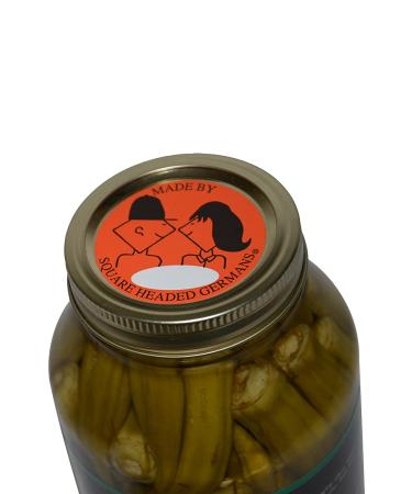 Texas Hill Country Pickled Garlic Dill Okra - 32 oz | Premium Quality Pickled Okra from Texas - Buy Online on GoSupps.com