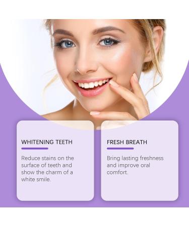 Purple Tooth Powder Lightens Surface Stains On Teeth Provides Lasting Freshness Enhances Oral Comfort and is Easy for Daily Use(3pcs) 1 Count (Pack of 1) - Buy Online on GoSupps.com