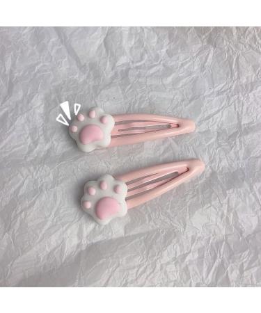 Girls Hair Clip Lovely Cartoon Cat Paw Shape Hairpin Metal Hair Clip For Unique Designed Hairpins For Teenagers B - Buy Online on GoSupps.com