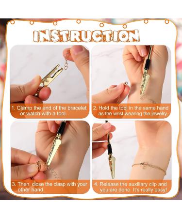 3-Piece Bracelet Tool Set for Easy Jewelry Clasp Fastening - Gold, Silver, Rose Gold - Buy Online on GoSupps.com