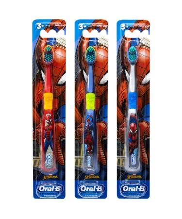Colgate Marvel Spider-Man Toothbrush 3+ YRS Extra Soft (Colors & Characters Very) - Pack of 3