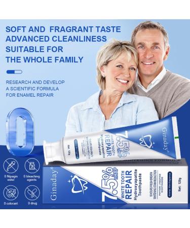 2 Pcs Hydroxyapatite Toothpastes 7.5 for Enamel Protection and Tooth Strengthening Gentle Mint Fresh Breath Fluoride-Free Hydroxyapatite Toothpastes - Buy Online on GoSupps.com