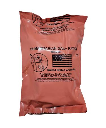 HUMANITARIAN DAILY RATION MRE - Random Menu | New Inspection Date 2/2022 | Made in USA by Sopacko | Authentic USGI Rations - Buy Online on GoSupps.com