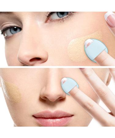 Sibba 12 Pieces Sponges Powder Puff with Finger Holder Strap - Mini Beauty Blender Makeup Pads for Liquid Foundation - Halloween Costume Festival Cosmetics - Wet & Dry Tool - Buy Online on GoSupps.com