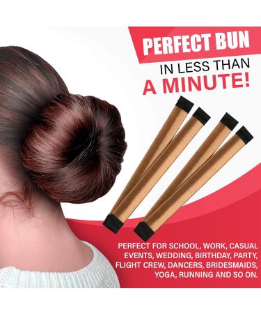 Glamza Women's Magic Hair Bun Snap Styling Donut Former French Twist Band Maker (Coffee) - Buy Online on GoSupps.com