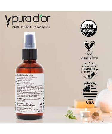 PURA D'OR Organic Baobab Oil 4 Oz - 100% Pure USDA Certified Moisturizer - Cold Pressed Unrefined & Hexane-Free Carrier Oil for DIY Skin Care - Buy Online on GoSupps.com