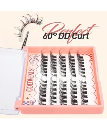 DIY Lash Extension Kit: 100 Pcs Lash Clusters with Waterproof Bond, Seal, and Tweezers - Goddvenus (7-14-16 Mixed) - Buy Online on GoSupps.com