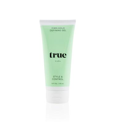 True Curl Firm Hold Defining Hair Gel Vegan Cruelty Free Style and Control for Frizz-Free Curly Hair. Silicone Sulfate and Paraben-Free 6 Fl Oz.