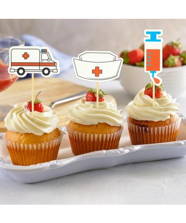 Nurse Cupcake Toppers 13Pcs Glitter Nursing School Graduation Cupcake Picks Congrats Nurse Cake Topper for Medical Rn Nurse Grad Theme Birthday Baby Shower Party Cake Decorations Supplies Y4YHBYCP - Buy Online on GoSupps.com