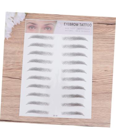 FRCOLOR 2pcs 3d Eyebrow Stickers Waterproof Stickers Makeup Tools Eyebrow Makeup Kit Woman Make up Stencil - Buy Online on GoSupps.com