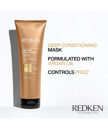 Redken All Soft Trio: Shampoo, Conditioner, and Heavy Cream Treatment for Dry/Brittle Hair - Buy Online on GoSupps.com