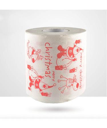 Merry Christmas Toilet Paper Highly Collectible Novelty Paper Towels Funny Gag Gift for Christmas Stocking Stuffers Party Favors 1 - 10pcs - Buy Online on GoSupps.com
