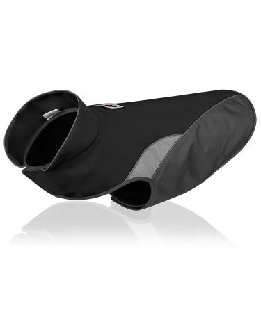 RC Gearpro waterproof fleece cold weather pet vest winter coat with reflective stripes for small medium -sized dogs (L black) l black