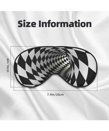 3D Vortex Illusion Sleep Eye Mask - Soft Eyeshade for Travel & Night Sleep | Elastic Strap Blindfold - Buy Online on GoSupps.com