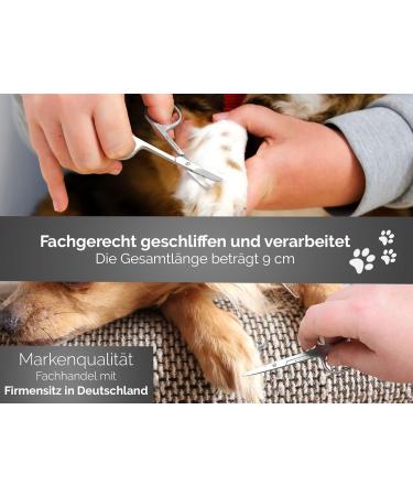Paw Scissors: 9 cm Small Fur & Dog Hair Scissors for Precise Grooming - Perfect for Pet Owners - Buy Online on GoSupps.com