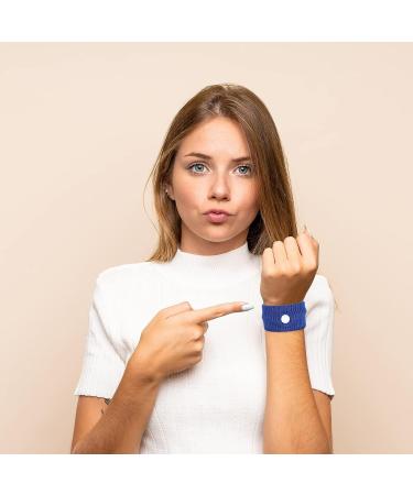 Motion Sickness Bands for Kids & Adults - 4 Pairs + 2 Anti Car Nausea Bracelets (Blue Grey White Black) - Morning Sickness Wristbands - Buy Online on GoSupps.com