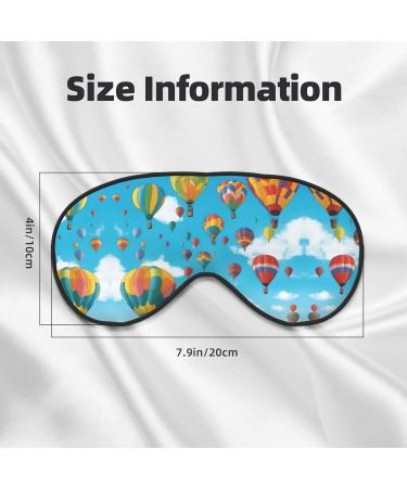 Colorful Blue Sky Print Eye Mask | Soft Comfort Unisex Sleep Mask for Travel Yoga & Shift Work - Perfect Black Shade Cover - Buy Online on GoSupps.com