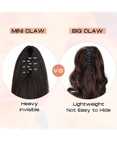 SEIKEA Ash Brown Platinum Blonde Ponytail Extension 24 Inch 140g - Curly Wavy Synthetic Hairpiece for Women - Buy Online on GoSupps.com