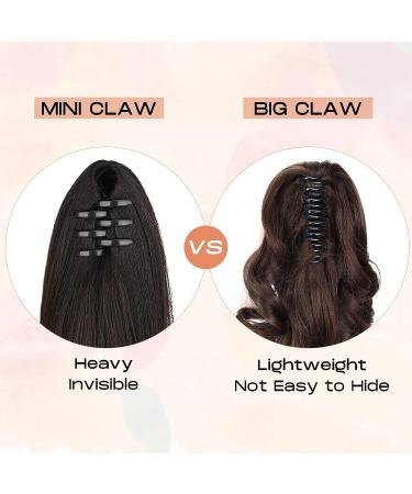 SEIKEA 24 Inch Dark Blonde Ponytail Extension Claw | Curly Wavy Clip-in Hairpiece for Women | Synthetic Long Pony Tail 140G - Buy Online on GoSupps.com