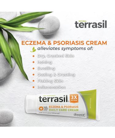 Terrasil Eczema and Psoriasis Cream 85g - Natural Relief for Severe Outbreaks, Rashes, and Dry Skin - Buy Online on GoSupps.com