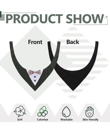 Kuoser Dog Tuxedo Outfit - Formal Wedding Tie & Neckerchief for Large & Medium Dogs - Adjustable Pet Bandana - Buy Online on GoSupps.com