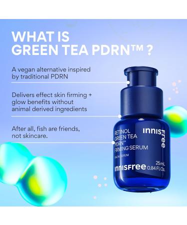 innisfree Green Tea Retinol PDRN Firming Serum - Vegan Korean Skincare for Fine Lines and Smoothing Skin Texture Available in Gift Set Firm + Smooth Set - Buy Online on GoSupps.com
