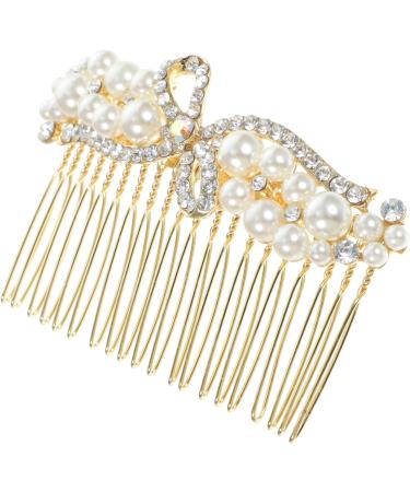 FRCOLOR Rhinestone Bow Tie alloy rhinestone leaf hear clips bridal headpiece floral fork rhinestone combs pearl clips for bride hairpiece Accessories rhinestones Girls Hair Accessories - Buy Online on GoSupps.com