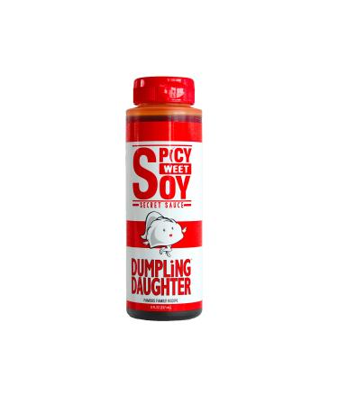 Dumpling Daughter - Spicy Sweet Soy Sauce (8 oz) - Brown Sugar Sweetened Soy Sauce Balanced with Spicy Chili Oil
