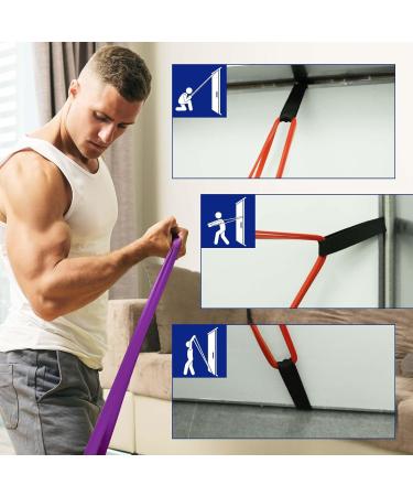 Valypanor Resistance Tapes - 4 Levels of Fitness Straps for Strength Training Yoga Pilates & CrossFit | Includes Door Anchor & Storage Bag - Buy Online on GoSupps.com